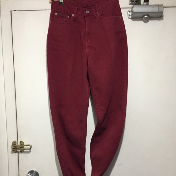 VINTAGE CALVIN KLEIN JEANS HIGH RISE JEANS SIZE 6 - Picture 2 of 12